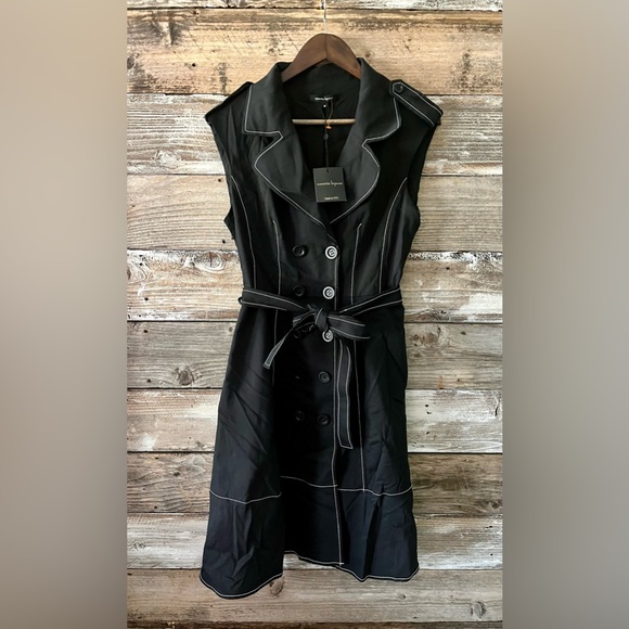 NANETTE LAPORE-NEW Double Breasted Trench Dress with belt - Picture 2 of 8